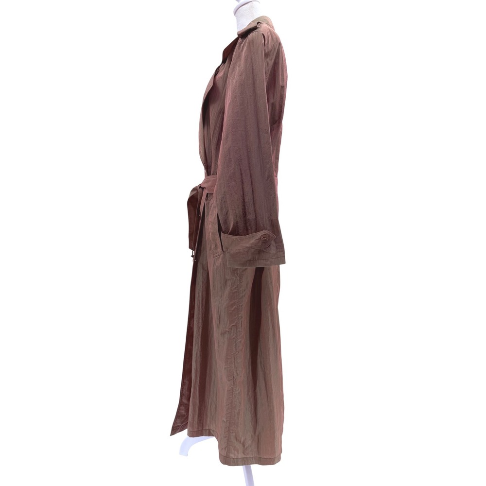 Vintage 90s Jones New York Trench Coat Sm Iridescent Pink Green Fairy Whimsical - Picture 5 of 13